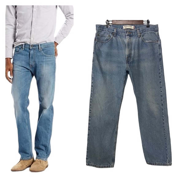 Vintage Levi’s 505 Regular Fit Distressed Denim Jeans Blue - Picture 16 of 16